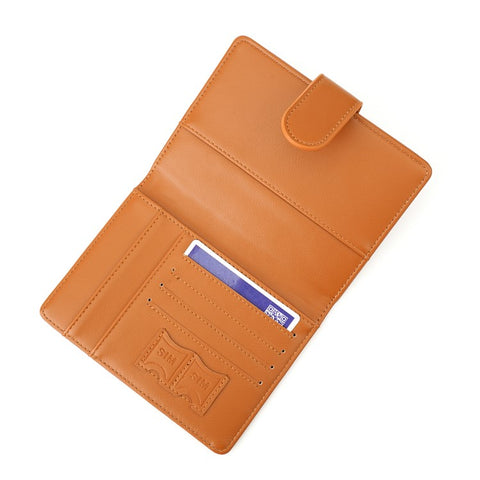 BAELLERRY K2393 Travel Passport Holder Cover RFID Blocking Wallet for Credit Cards Boarding Passes