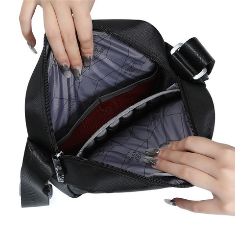 BOISEEN 612L Large Crossbody Bag Men's Business Shoulder Bag Oxford Cloth Boy's Travel Sling Bag