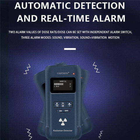 CESTSEN GM-300-A NGeiger Counter Radiation Detector Portable Beta Gamma X-Ray Digital Meter Dosimeter Alarm Device