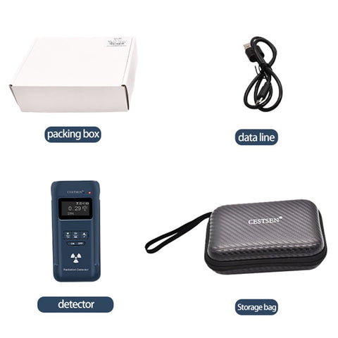 CESTSEN GM-300-A NGeiger Counter Radiation Detector Portable Beta Gamma X-Ray Digital Meter Dosimeter Alarm Device