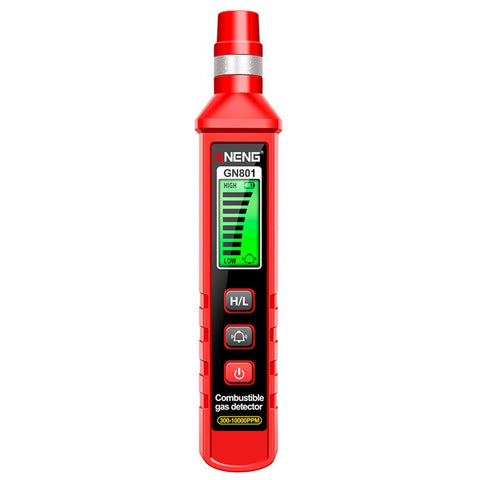 ANENG GN801 Combustible Gas Detector 300-10000PPM Sound Alarm Gas Analyzer Gas Leakage Meter LCD Environmental Tester Tool