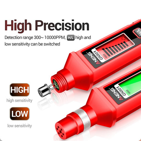 ANENG GN801 Combustible Gas Detector 300-10000PPM Sound Alarm Gas Analyzer Gas Leakage Meter LCD Environmental Tester Tool