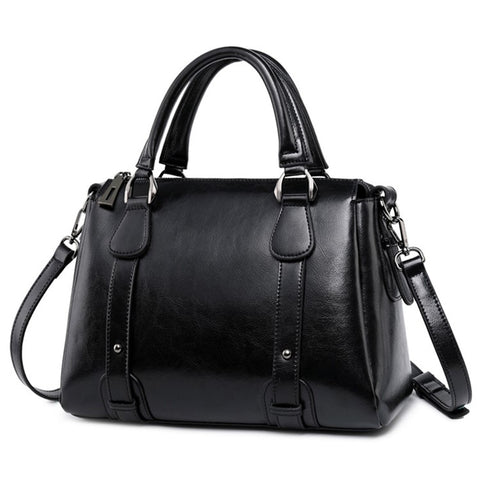 2833 Tote Handbag Women Cowhide Leather Crossbody Bag with Adjustable Shoulder Strap