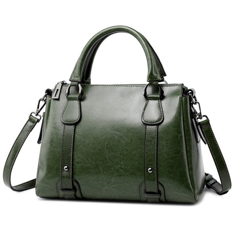 2833 Tote Handbag Women Cowhide Leather Crossbody Bag with Adjustable Shoulder Strap
