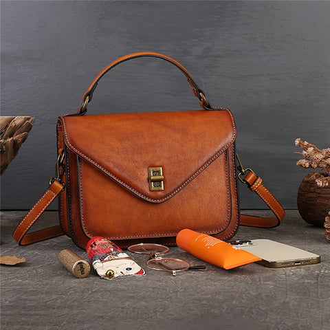 5799 Fashion Women Crossbody Bag Cowhide Leather Shoulder Bag Handbag Ladies Satchel