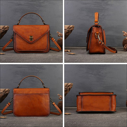 5799 Fashion Women Crossbody Bag Cowhide Leather Shoulder Bag Handbag Ladies Satchel