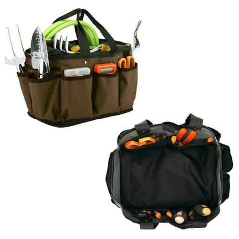 KG0050 Gardening Tool Storage Bag Oxford Cloth Multiple Pockets Plant Tool Kit Tote