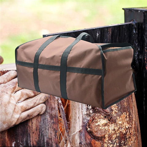 KG0200 Firewood Log Tote Bag Carrier Oxford Cloth Fireplace Firewood Storage Bag