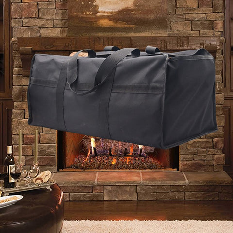 KG0200 Firewood Log Tote Bag Carrier Oxford Cloth Fireplace Firewood Storage Bag