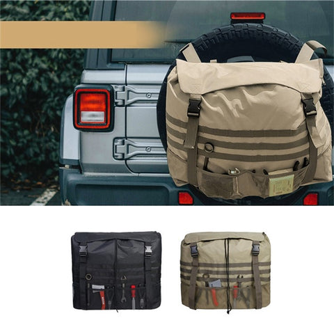 Off-Road Car Spare Tyre Hanging Bag Storage Bag Outdoor Oxford Cloth Backpack
