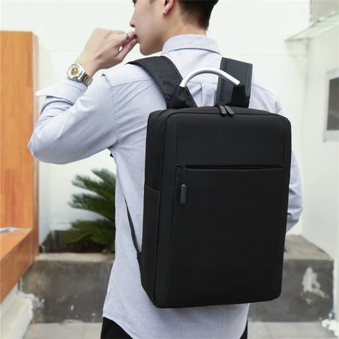 20L Business Casual Oxford Cloth Backpack Men Dual Shoulder Bag Laptop Carrying Bag