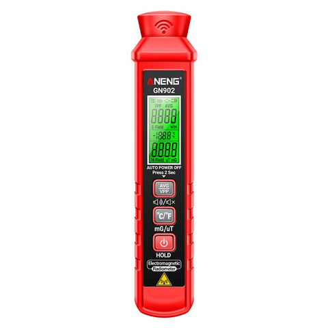 ANENG GN902 Radiation Detector LCD Backlit Digital Display Electromagnetic Radiation Measurer Tester