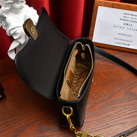 SMNQS-6144 Solid Color Underarm Bag Fashion Women PU Leather Crossbody Shoulder Bag
