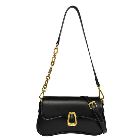 SMNQS-6144 Solid Color Underarm Bag Fashion Women PU Leather Crossbody Shoulder Bag