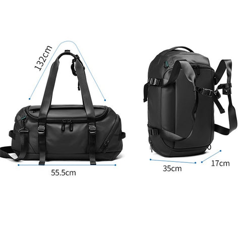 Multifunctional Waterproof Shoulder Bag 36-55L Large Capacity Fitness Gym Bag Travel Crossbody Handbag