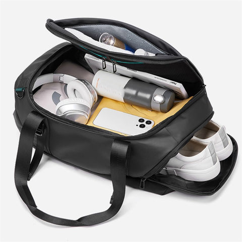 Multifunctional Waterproof Shoulder Bag 36-55L Large Capacity Fitness Gym Bag Travel Crossbody Handbag