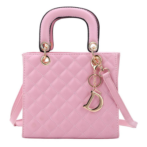 BJ-2198 Women's Shopping Handbag Tote Retro Stitching Line Leather Crossbody Shoulder Bag