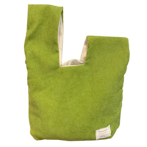 Autumn Winter Lightweight Corduroy Wrist Knot Tote Bag Small Coin Purse for Ladies Girls