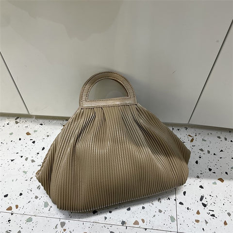 Velvet Handbag Crumple Design Clutch Purse Shoulder Crossbody Bag Daypack