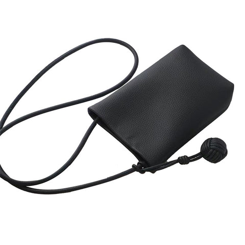 1033 Round Ball Decor PU Leather Crossbody Bag Phone Carrying Women Crossbody Bag