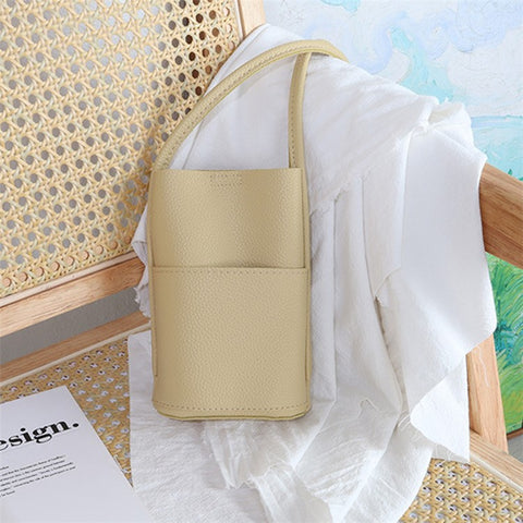 1905 PU Leather Women Crossbody Bag Solid Color Phone Carrying Crossbody Bag