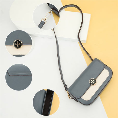 BAELLERRY N8636 Large Crossbody Bag Women's Satchel PU Leather Shoulder Bag Travel Commuting Daypack