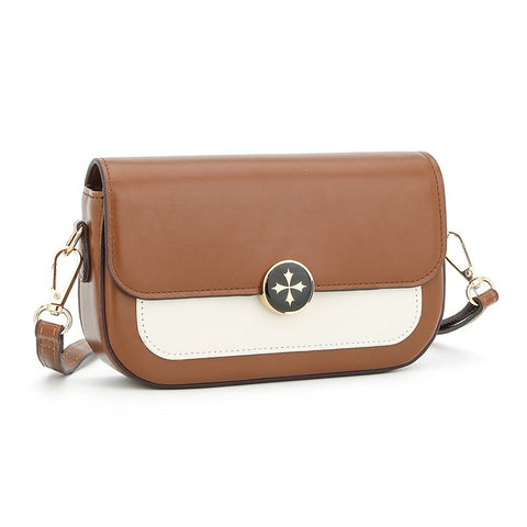 BAELLERRY N8636 Large Crossbody Bag Women's Satchel PU Leather Shoulder Bag Travel Commuting Daypack
