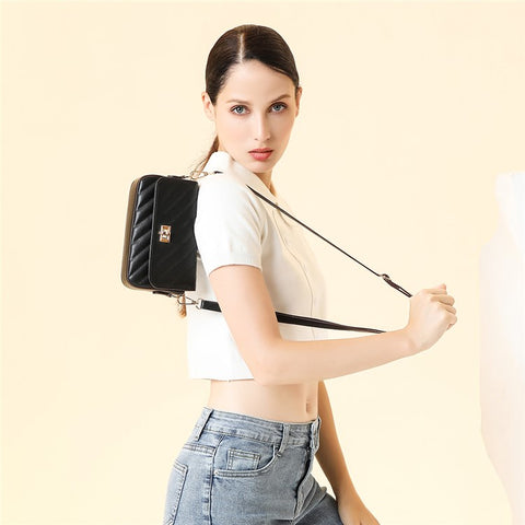 BAELLERRY N8639 Large PU Leather Crossbody Bag Women's Daypack Shoulder Bag