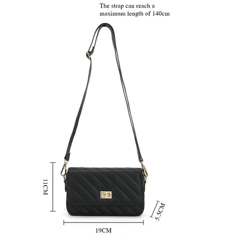 BAELLERRY N8639 Large PU Leather Crossbody Bag Women's Daypack Shoulder Bag