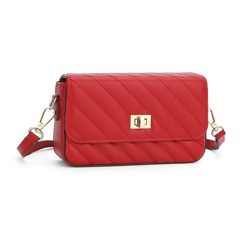 BAELLERRY N8639 Large PU Leather Crossbody Bag Women's Daypack Shoulder Bag