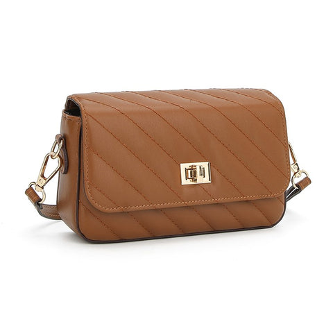 BAELLERRY N8639 Large PU Leather Crossbody Bag Women's Daypack Shoulder Bag