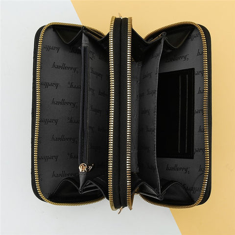 BAELLERRY N0112 Rhombus Grid Stitching Crossbody Bag PU Leather Women's Daypack Shoulder Bag