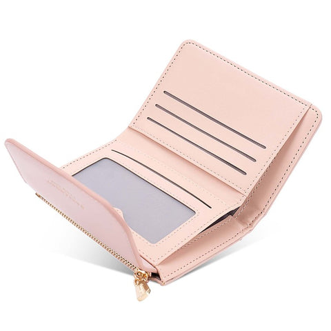 BAELLERRY N2404 Teen Girls Wallet PU Leather Card Storage Holder Pouch for Women