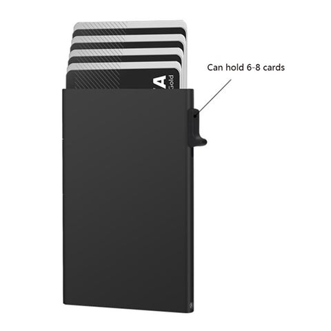 TDL005 RFID Blocking Card Case Aluminum Alloy Easy Pop-Up Credit Card Holder Bag