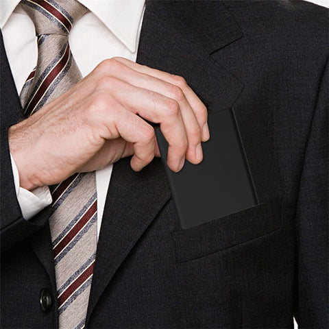 TDL007 Aluminum Alloy Card Pouch RFID Blocking Credit Card ID Card Holder Case Easy Pop-Up Design