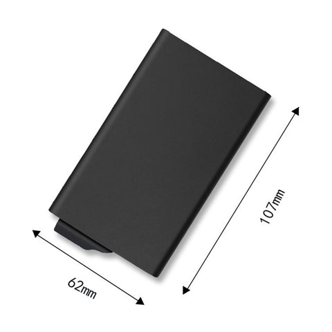 TDL007 Aluminum Alloy Card Pouch RFID Blocking Credit Card ID Card Holder Case Easy Pop-Up Design