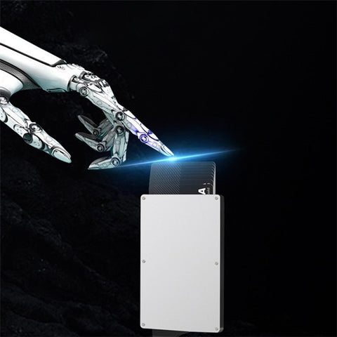 TDL002 Aluminum Alloy Pop-Up Card Pouch RFID Blocking Credit Card ID Card Holder Case
