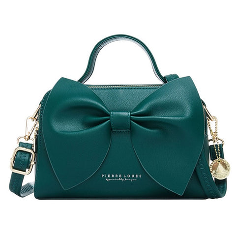 PIERRE LOUES PL514-28 Bowknot Design PU Leather Women Crossbody Bag