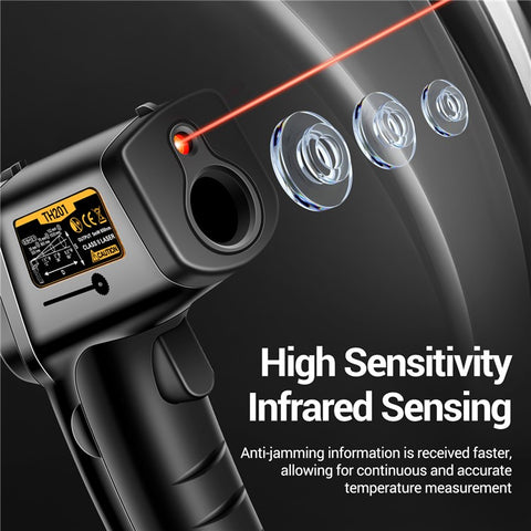 ANENG TH201 Handheld Thermometer LCD Digital IR Laser Sensor Temperature Tester