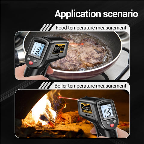 ANENG TH201 Handheld Thermometer LCD Digital IR Laser Sensor Temperature Tester