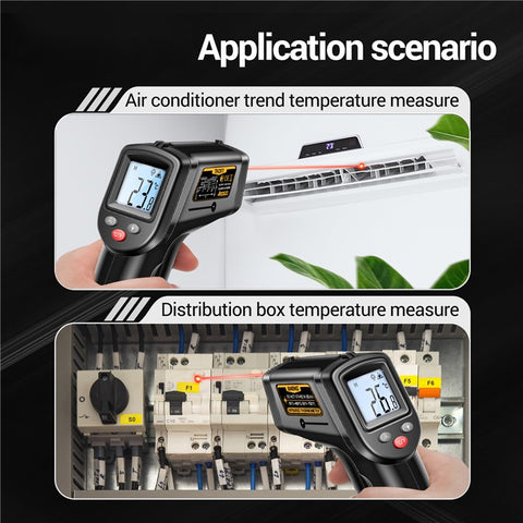 ANENG TH201 Handheld Thermometer LCD Digital IR Laser Sensor Temperature Tester