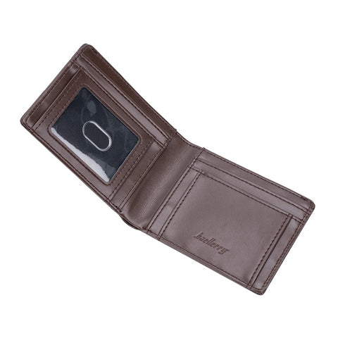 BAELLERRY K9311-K9312 RFID Blocking Bifold Leather Pocket Wallet RFID Blocking Card Bag Coin Purse