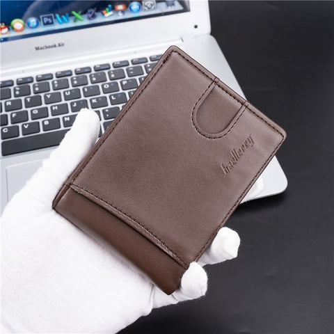 BAELLERRY K9311-K9312 RFID Blocking Bifold Leather Pocket Wallet RFID Blocking Card Bag Coin Purse