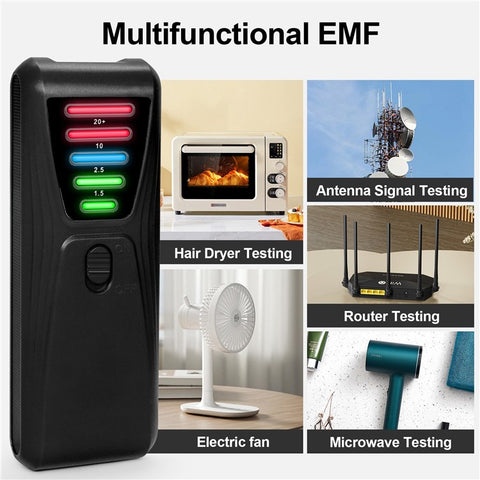 FS-2 Electric Magnetic Field Radiation Tester Portable 5 LED EMF Meter Detector