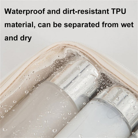 Large Capacity Cosmetic Storage Bag PU Waterproof Travel Toiletry Bags