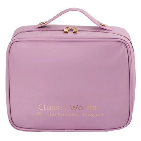 Large Capacity Cosmetic Storage Bag PU Waterproof Travel Toiletry Bags
