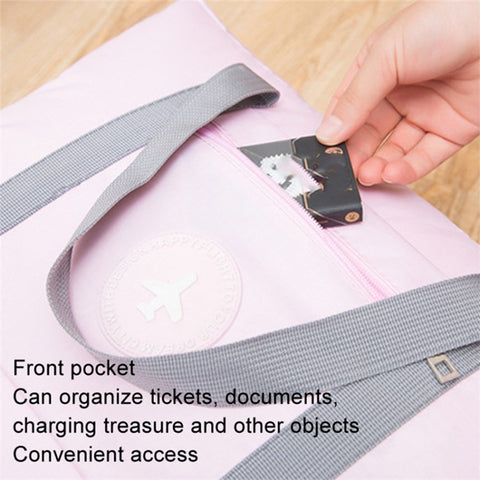 Oxford Cloth Airline Cabin Bag Foldable Travel Duffel Bag Holdall Tote Fit Suitcase