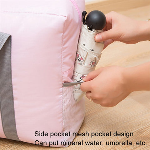 Oxford Cloth Airline Cabin Bag Foldable Travel Duffel Bag Holdall Tote Fit Suitcase