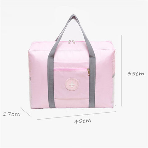 Oxford Cloth Airline Cabin Bag Foldable Travel Duffel Bag Holdall Tote Fit Suitcase