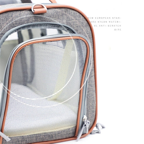 Portable Dog Carrier Bag Pet Gift Puppy Travel Bag Breathable Mesh Handbag Cat Tote Bag, 46x26x28cm